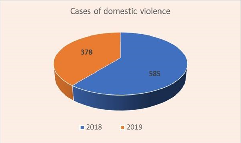 According to the police in 2019 378 cases of domestic violence were investigated in Armenia